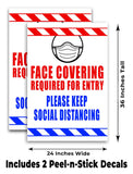 Face Covering A-Frame Signs, Decals, or Panels