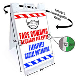 Face Covering A-Frame Signs, Decals, or Panels