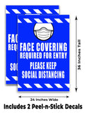 Face Covering A-Frame Signs, Decals, or Panels