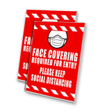 Face Covering A-Frame Signs, Decals, or Panels