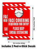 Face Covering A-Frame Signs, Decals, or Panels
