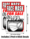 Mask A-Frame Signs, Decals, or Panels