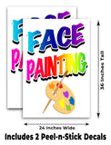 Face Painting A-Frame Signs, Decals, or Panels