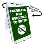 Facemask Not Required A-Frame Signs, Decals, or Panels