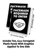 Facemask Required A-Frame Signs, Decals, or Panels