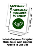 Facemask Required A-Frame Signs, Decals, or Panels