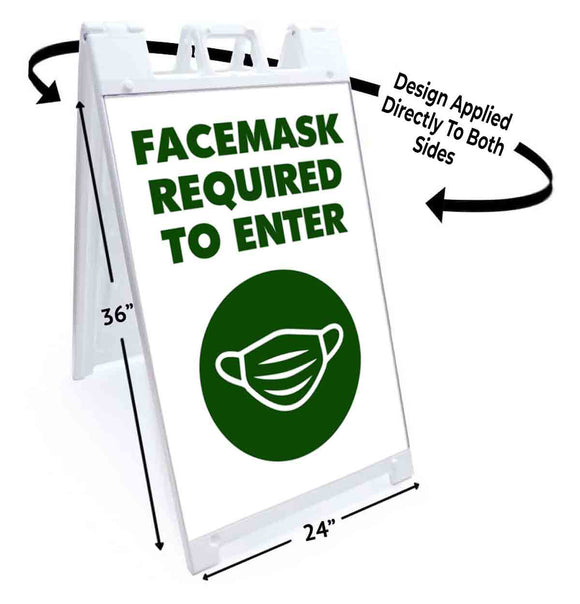Facemask Required A-Frame Signs, Decals, or Panels