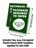 Facemask Required A-Frame Signs, Decals, or Panels