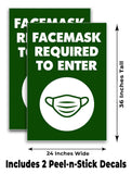 Facemask Required A-Frame Signs, Decals, or Panels
