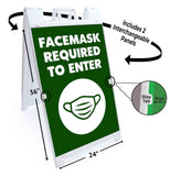 Facemask Required A-Frame Signs, Decals, or Panels