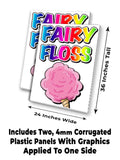Fairy Floss A-Frame Signs, Decals, or Panels
