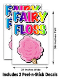 Fairy Floss A-Frame Signs, Decals, or Panels