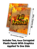 Fall Festival A-Frame Signs, Decals, or Panels
