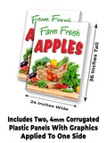 Farm Fresh Apples A-Frame Signs, Decals, or Panels