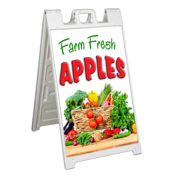 Farm Fresh Apples A-Frame Signs, Decals, or Panels