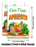 Farm Fresh Apricots A-Frame Signs, Decals, or Panels