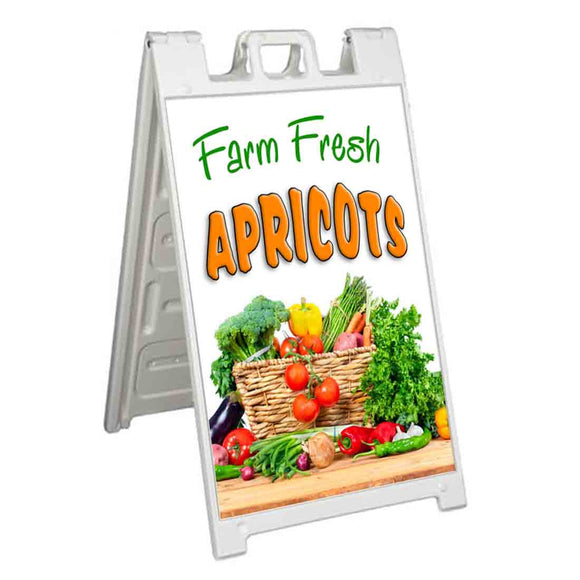 Farm Fresh Apricots A-Frame Signs, Decals, or Panels