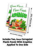 Farm Fresh Asparagus A-Frame Signs, Decals, or Panels