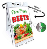 Farm Fresh Beets A-Frame Signs, Decals, or Panels