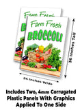 Farm Fresh Broccoli A-Frame Signs, Decals, or Panels