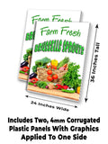 Farm Fresh Brussells Sprouts A-Frame Signs, Decals, or Panels