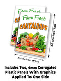 Farm Fresh Cantaloupe A-Frame Signs, Decals, or Panels