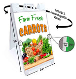 Farm Fresh Carrots A-Frame Signs, Decals, or Panels