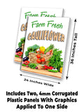 Farm Fresh Cauliflower A-Frame Signs, Decals, or Panels