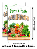 Farm Fresh Cauliflower A-Frame Signs, Decals, or Panels