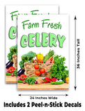 Farm Fresh Celery A-Frame Signs, Decals, or Panels