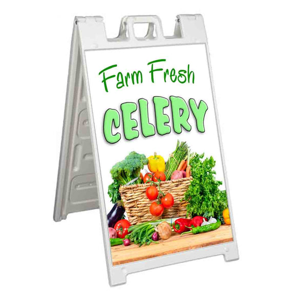 Farm Fresh Celery A-Frame Signs, Decals, or Panels