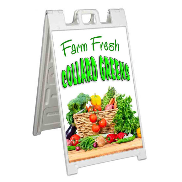 Farm Fresh Collard Greens A-Frame Signs, Decals, or Panels