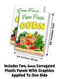 Farm Fresh Corn A-Frame Signs, Decals, or Panels