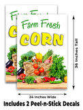 Farm Fresh Corn A-Frame Signs, Decals, or Panels