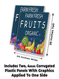 Farm Fresh Fruits A-Frame Signs, Decals, or Panels