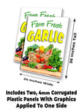 Farm Fresh Garlic A-Frame Signs, Decals, or Panels