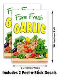 Farm Fresh Garlic A-Frame Signs, Decals, or Panels