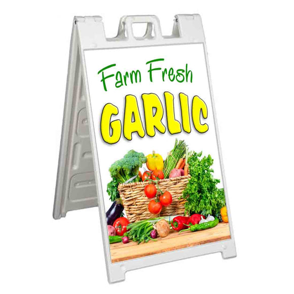 Farm Fresh Garlic A-Frame Signs, Decals, or Panels