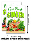 Farm Fresh Ginger A-Frame Signs, Decals, or Panels