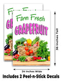 Farm Fresh Grapefruit A-Frame Signs, Decals, or Panels