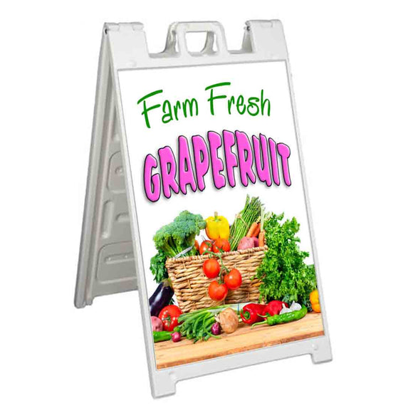 Farm Fresh Grapefruit A-Frame Signs, Decals, or Panels