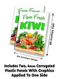 Farm Fresh Kiwi A-Frame Signs, Decals, or Panels