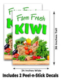 Farm Fresh Kiwi A-Frame Signs, Decals, or Panels
