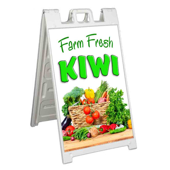 Farm Fresh Kiwi A-Frame Signs, Decals, or Panels