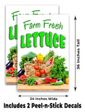 Farm Fresh Lettuce A-Frame Signs, Decals, or Panels