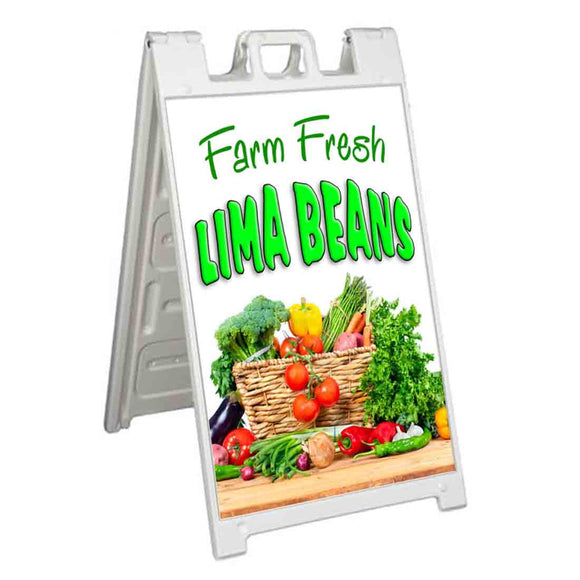 Farm Fresh Lima Beans A-Frame Signs, Decals, or Panels