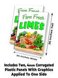 Farm Fresh Limes A-Frame Signs, Decals, or Panels