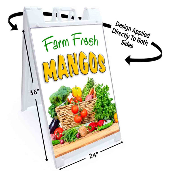 Farm Fresh Mangos A-Frame Signs, Decals, or Panels