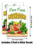 Farm Fresh Mushrooms A-Frame Signs, Decals, or Panels