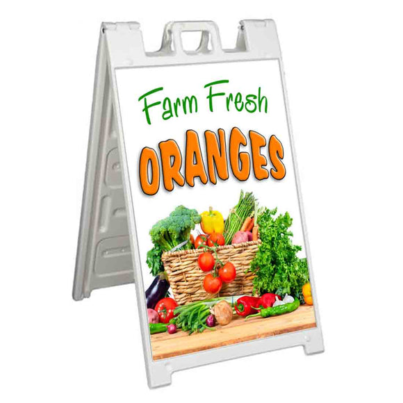 Farm Fresh Oranges A-Frame Signs, Decals, or Panels